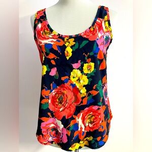 B Jewel Women’s Tank Top/, Medium**, Floral, Multicolored, Casual/Dressy